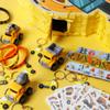 Construction Pinata Dump Truck Pinata for Boy Kids Construction Birthday Party Tractor Excavator Car with Vehicles Toys Bracelets Stickers Tapes Confetti Tools view 3