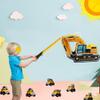 Construction Pinata Dump Truck Pinata for Boy Kids Construction Birthday Party Tractor Excavator Car with Vehicles Toys Bracelets Stickers Tapes Confetti Tools view 4