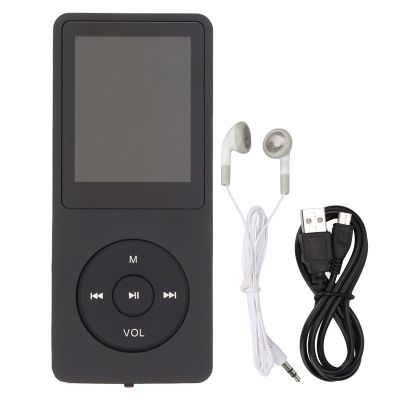 Pilipane Portable 1 8 Inch Display Screen MP3 Player, Expandable to 64GB for for Limit Music Experience, TFT Display Music Player, USB MP3 Player (Black)
