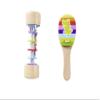 Eichhorn 100003491 music set rattle consisting of rainmaker and chestnut set, colourful music toy made from 100% FSC certified beech wood, from 2 years view 2