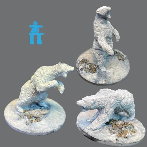 Mythic Earth Arvik Tuvaaks with Bows Inuit 5 Metal Miniatures Figures Set MSMA50