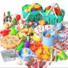 150Pcs Kitchen Playset, Toddlers Pretend Cooking Cookware Accessories, Food, Picnic Blanket, Fruits, Veges, 2Pack Shopping Storage Basket, Dessert and Prop Money, Gift for Kids (Blue) view 1