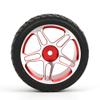VBESTLIFE RC Car Tire RC Wheel Hub, Tire for SCY 16101 16102 16103 16201pro 1/16 Cars & Wheel Sets (Red), #311 view 1