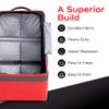 Koah Car Seat Backpack for Air Travel - Portable and Easy to Carry, Durable and waterproof design keeps your child's car seat protected (Red) view 3