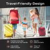 Koah Car Seat Backpack for Air Travel - Portable and Easy to Carry, Durable and waterproof design keeps your child's car seat protected (Red) view 4