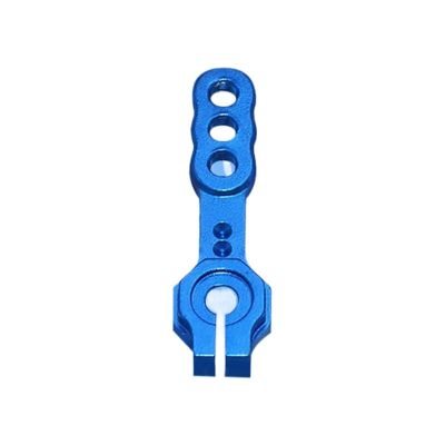 VERBANA Airplane Servo Part, 1 Pcs Model Airplane 1 Way 23T/24T/25T CNC Metal RC Servo Arm Horn Super Heavy Duty Servo Arms Spare Part for RC Model Airplane Plane Accessories (Color : 24T Hitec Blue