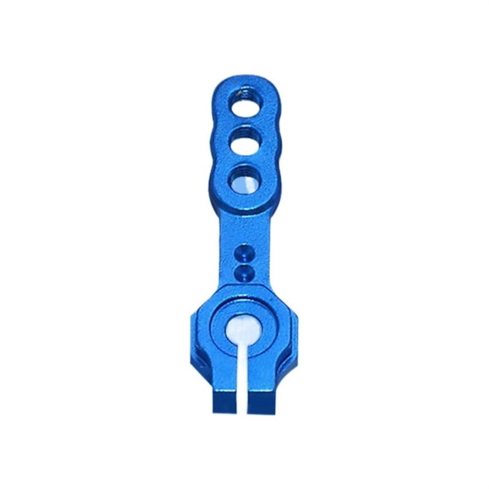 VERBANA Airplane Servo Part, 1 Pcs Model Airplane 1 Way 23T/24T/25T CNC Metal RC Servo Arm Horn Super Heavy Duty Servo Arms Spare Part for RC Model Airplane Plane Accessories (Color : 24T Hitec Blue