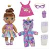 Baby Alive Super BFF Sophia Sparkle Brown Hair Dress Up Baby Doll Playset, 11 Inches, Toys for 3 Year Old Girls & Boys & Up (Amazon Exclusive) view 1