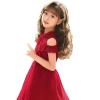 ZJchao Dark Brown Curly Wig with Bangs for Women, Stylish Breathable Halloween Cosplay Costume Party Wig view 3