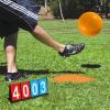 Fancemot Kickball Set with Bases and Ball - 8.5" Kickball, Rubber Throw Down Bases, Sports Traning Cones, 7" Pump and 14" Scoreboard - Playground and Backyard Game view 3