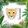 100 PCS Cheetah Vinyl Stickers, Cheetah Leopard Party Favors Birthday Decorations Supplies Gifts Waterproof Stickers for Water Bottle Laptop view 3