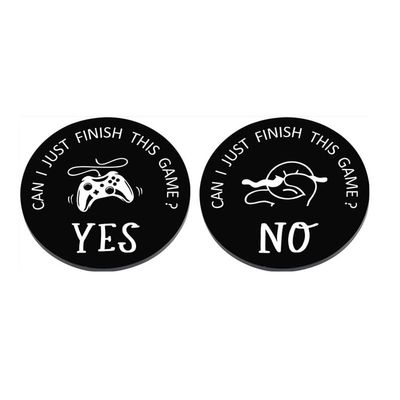 2Pcs Black Decision Coins Double Sided Decision Stamps Funny Gifts for Teen Girls Boys Novelty Couple Gifts Christmas Birthday Gifts Stocking Stuffers for Boyfriend Girlfriend, Novelty and Gag Toys