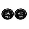 2Pcs Black Decision Coins Double Sided Decision Stamps Funny Gifts for Teen Girls Boys Novelty Couple Gifts Christmas Birthday Gifts Stocking Stuffers for Boyfriend Girlfriend, Novelty and Gag Toys view 1