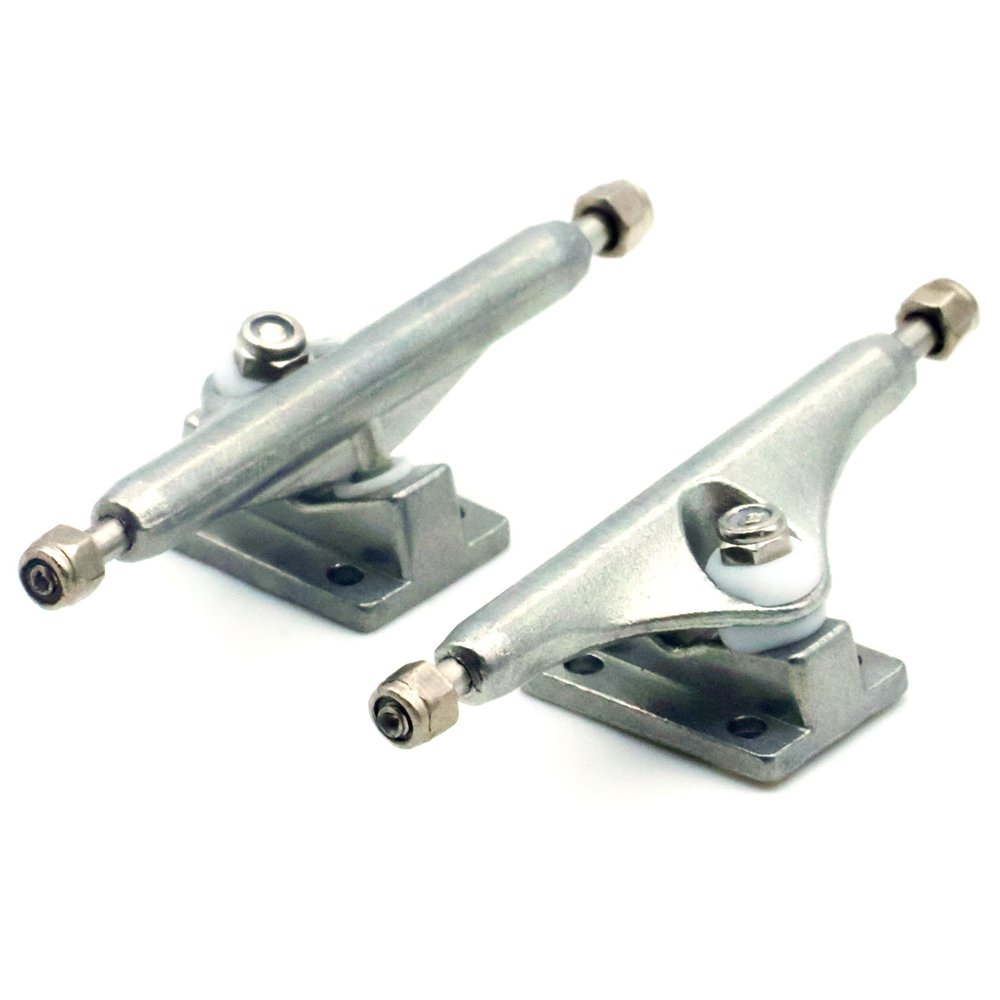 RACOFSB Fingerboard Trucks 34mm 32mm 29mm Professional Eureka 3.0 Version with Pro Bushing and Pivot Cup (34mm Silver)