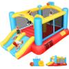 AKEYDIY Bounce House, Indoor Outdoor Inflatable Bouncer with Blower, Jumping Castle w/Double Slide, Durable Family Backyard Bouncy House Castle w/Basketball Hoop, Ideal for Kids view 1