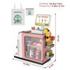 Cash Register Playset for Kids - 48PCS with Toy Coffee Machine,Pretend Play Money, Calculator, Scanner, Credit Card and Play Food for Boys and Girls view 3