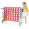 AKUSTIK Giant Connect Game Outdoor, 4 in a Row Jumbo 4 to Score for Kids Adults Family Party Yard Lawn, Large Connect Game with Quick Release Slider 42 Jumbo Rings view 1