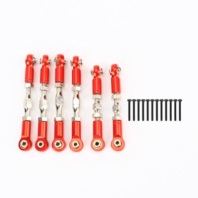 RCAWD Bolded Turnbuckles Link Tie Rod 6pcs for Arrma Big Rock V3 Typhon 3S Typhon Mega 550 Upgrade Parts