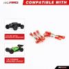 RCAWD Bolded Turnbuckles Link Tie Rod 6pcs for Arrma Big Rock V3 Typhon 3S Typhon Mega 550 Upgrade Parts view 2