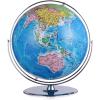 Detailed Crystal Sphere Globe, 720 Rotating World Globe with Stable Stainless Steel Base, Earth Globe HD Printed Map Geographic Globe New view 1