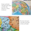 Detailed Crystal Sphere Globe, 720 Rotating World Globe with Stable Stainless Steel Base, Earth Globe HD Printed Map Geographic Globe New view 3