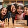 1step2dream Spanish Stacking Tower Game | Bilingual Block Game for Kids Adults | Perfect for Family, Classroom | 54 Hilarious Commands | Ideal Learning Board Game Gift view 2