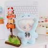 niannyyhouse 10cm Plush Doll Clothes Loose Onesies Penguin Rabbit Bear Fox Pig Bodysuit Doll Dress Up (Blue) view 2