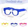 Hooqict 9 Pcs DIY Building Blocks Glasses Building Bricks Party Supplies for Kids Adults Building Block Birthday Party Favors, Carnival Party Glasses Decorations view 2