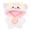niannyyhouse 10cm Plush Doll Clothes Loose Onesies Penguin Rabbit Bear Fox Pig Bodysuit Doll Dress Up (White) view 1
