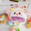 niannyyhouse 10cm Plush Doll Clothes Loose Onesies Penguin Rabbit Bear Fox Pig Bodysuit Doll Dress Up (White) view 3