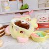 niannyyhouse 10cm Plush Doll Clothes Loose Onesies Penguin Rabbit Bear Fox Pig Bodysuit Doll Dress Up (White) view 4