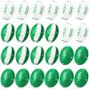 Motionchic 24 Pcs Mental Health Awareness Mini Football 3.4 Inch Leather Green Ribbon Foam Stress Balls Football Toy for Mental Health Gifts Anxiety Relief Toys Supporting Minds Stop The Stigma view 1