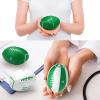 Motionchic 24 Pcs Mental Health Awareness Mini Football 3.4 Inch Leather Green Ribbon Foam Stress Balls Football Toy for Mental Health Gifts Anxiety Relief Toys Supporting Minds Stop The Stigma view 4