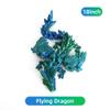 Flavery 3D Printed Dragon - 18 inch Flying Flexible Dragon with Wings, Articulated Winged Crystal Fidget Toy, Home Decor, Birthday Gift, Desk Pet(Green Mix Blue) view 2