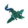 Flavery 3D Printed Dragon - 18 inch Flying Flexible Dragon with Wings, Articulated Winged Crystal Fidget Toy, Home Decor, Birthday Gift, Desk Pet(Green Mix Blue) view 4