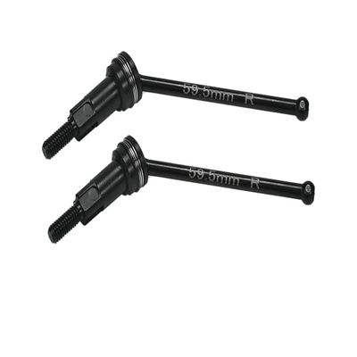 4140 Medium Carbon Steel Rear CVD Drive Shafts with Aluminum 7075 Wheel Hex for Arrma 1/18 Granite GROM MEGA 380 Brushed 4X4 Monster Truck ARA2102 Upgrade Parts - Black