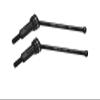 4140 Medium Carbon Steel Rear CVD Drive Shafts with Aluminum 7075 Wheel Hex for Arrma 1/18 Granite GROM MEGA 380 Brushed 4X4 Monster Truck ARA2102 Upgrade Parts - Black view 1