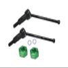 4140 Medium Carbon Steel Front CVD Drive Shafts with Aluminum 7075 Wheel Hex for Arrma 1/18 Granite GROM MEGA 380 Brushed 4X4 Monster Truck ARA2102 Upgrade Parts - Green view 1
