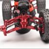 4140 Medium Carbon Steel Front CVD Drive Shafts with Aluminum 7075 Wheel Hex for Arrma 1/18 Granite GROM MEGA 380 Brushed 4X4 Monster Truck ARA2102 Upgrade Parts - Green view 2