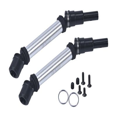 4140 Medium Carbon Steel+Aluminium Front Or Rear CVD Drive Shaft for Arrma 1/8 Mojave 4X4 4S BLX Desert Truck RTR-ARA4404 Upgrade Parts - Silver