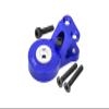 Aluminum 7075 Servo Saver Steering 23T with Built-in Spring for Arrma 1/10 Gorgon 4X2 Mega 550 Brushed Monster Truck-ARA3230 Upgrade Parts - Blue view 1