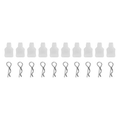 RC Body Clips,RC Body Clips with Fixing Mount,Stable Reliable Small Compact Protective Replaceable Practical Remote Control Car Accessories (White)