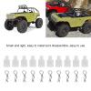 RC Body Clips,RC Body Clips with Fixing Mount,Stable Reliable Small Compact Protective Replaceable Practical Remote Control Car Accessories (White) view 4