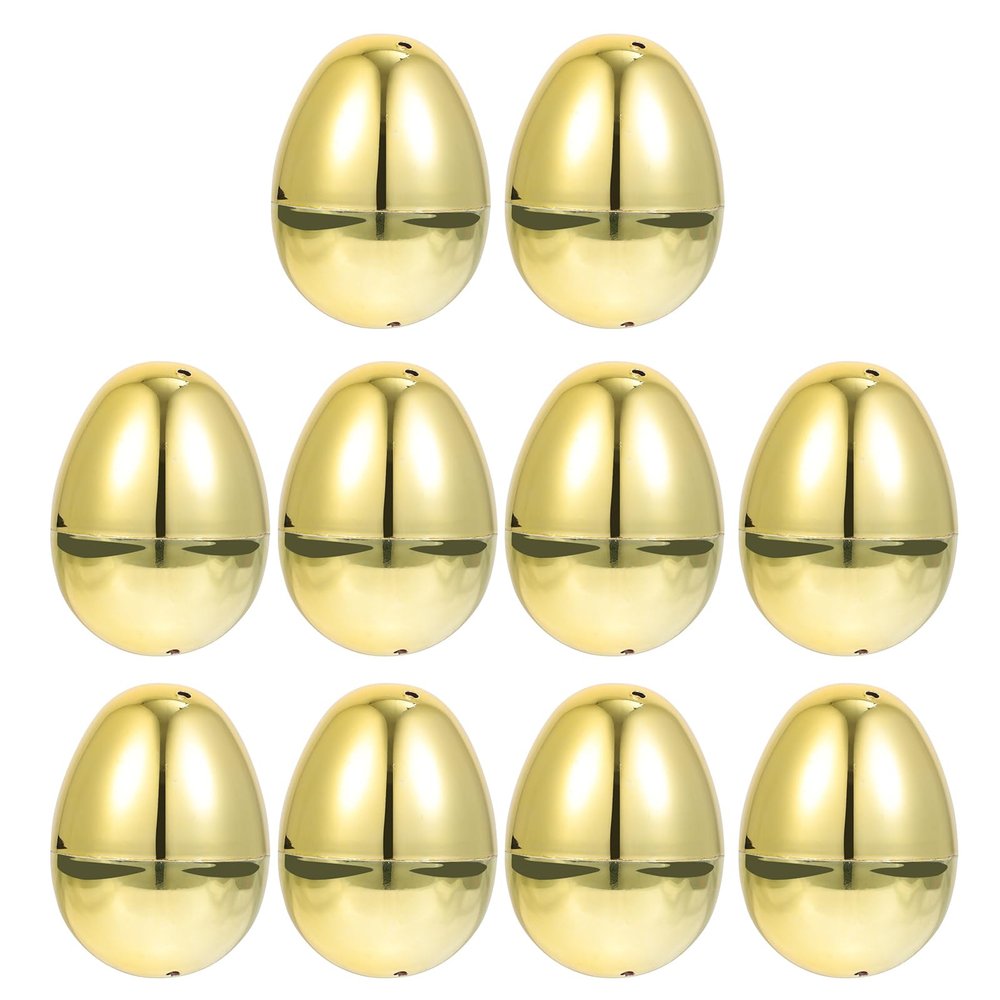 10pcs Bright Plastic Refillable Chic Decor for Home Party Festival Unique Ornaments for Easter Egg Hunt and Crafts
