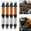 RC Car Shock Struts Damper, Front Rear RC Shocks Damper with Spring Adjustable Aluminum Parts Metal Oil Suspension Shock Struts Damper for Tamiya CC01 RC Car Model Accessory (100mm) view 3