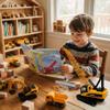 Gemini&Genius Crane Toys for Kids, Construction Vehicles Crane, Truck Toy Construction Equipment - Ideal Gift for Kids, 1:35 Scale-15 Length view 2