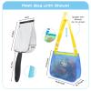 3 otters 2Pack Beach Mesh Shovel with Mesh Beach Bag for Shell Collecting, Sand Sifters Shell Collect Bag for Kids, Great Shelling Tools view 2