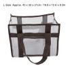 Large Mesh Beach Tote Bag, Non Transparent Waterproof Bag with 4 Pockets, Lightweight Pool Bags for Sand Toys Family Travel Grocery Bags Reusable Shopping Bags, Kids Shell(53x23cm / 20.9x9.1in) view 2