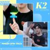 Professional Responsive Yoyo for Kids Beginners, Dual Purpose Yo-Yo for Adults Advanced + Extra Unresponsive Yoyo Bearing + 12 Yo Yo Strings+Storage Bag (K2 Black + K2 Blue Yellow) view 3