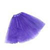 2-8Years Girls Tutu Classic Elastic 3 Layered Tulle Skirt Tutu for Toddler Girl (Purple) view 2